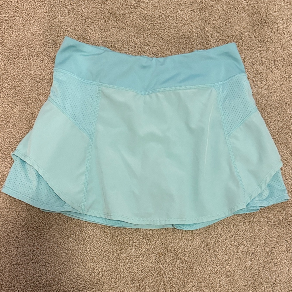 Dance studioLight Blue Athletic Skirt, built in shorts